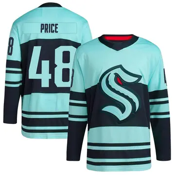 Authentic Men's Caden Price Teal Seattle Kraken Reverse Retro 2.0 Jersey