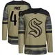 Authentic Youth Caden Price Camo Seattle Kraken Military Appreciation Team Practice Jersey