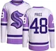 Authentic Youth Caden Price Seattle Kraken Hockey Fights Cancer Jersey