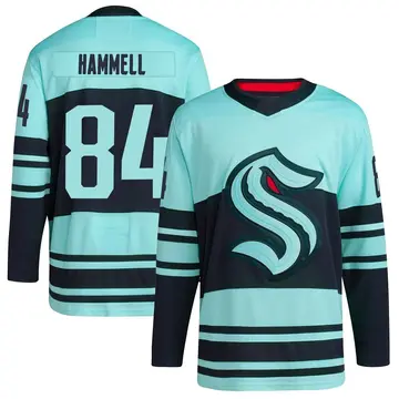 Authentic Youth Kaden Hammell Teal Seattle Kraken Reverse Retro 2.0 Jersey