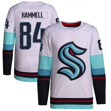 Authentic Youth Kaden Hammell White Seattle Kraken Away Primegreen Jersey