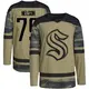 Authentic Youth Ty Nelson Camo Seattle Kraken Military Appreciation Team Practice Jersey