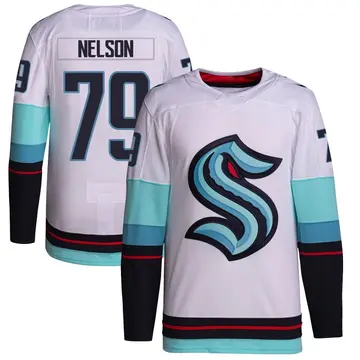 Authentic Youth Ty Nelson White Seattle Kraken Away Primegreen Jersey