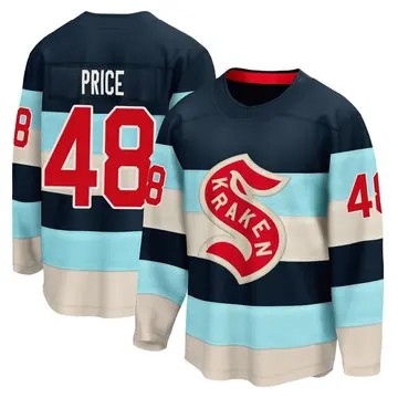 Breakaway Men's Caden Price Blue Seattle Kraken Deep Sea 2024 Winter Classic Jersey