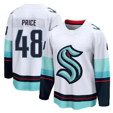 Breakaway Men's Caden Price White Seattle Kraken Away Jersey