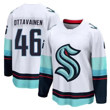 Breakaway Men's Ville Ottavainen White Seattle Kraken Away Jersey