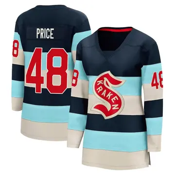 Breakaway Women's Caden Price Blue Seattle Kraken Deep Sea 2024 Winter Classic Jersey
