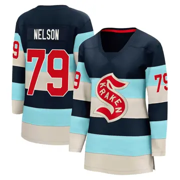 Breakaway Women's Ty Nelson Blue Seattle Kraken Deep Sea 2024 Winter Classic Jersey