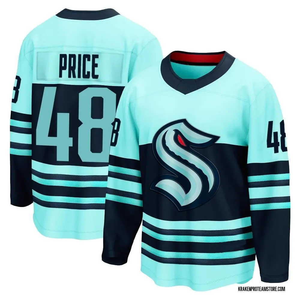 Breakaway Youth Caden Price Teal Seattle Kraken Special Edition 2.0 Jersey