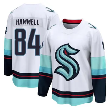 Breakaway Youth Kaden Hammell White Seattle Kraken Away Jersey
