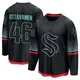 Breakaway Youth Ville Ottavainen Black Seattle Kraken Alternate Jersey