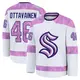 Premium Men's Ville Ottavainen White Seattle Kraken 2024 Hockey Fights Cancer Practice Jersey