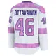 Premium Men's Ville Ottavainen White Seattle Kraken 2024 Hockey Fights Cancer Practice Jersey